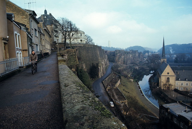 Luxembourg City, January 1972 — photo by John Beach